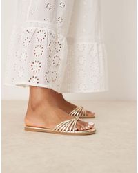 Raid - Bella Strappy Knot Flat Sandals - Lyst