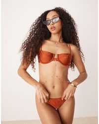 Mango - Structured Bikini Top - Lyst