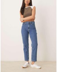 Dickies - Ellendale Mid Rise Straight Fit Denim Mom Jeans - Lyst