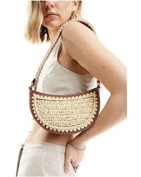 ASOS - Shoulder Bag With Hand Crochet Weave - Lyst