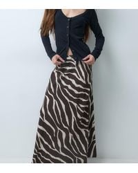 Vero Moda - Mid Rise Satin Maxi Skirt - Lyst