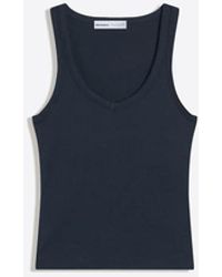 Bershka - Basic Rib Vest Top - Lyst