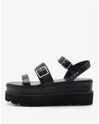 OFF THE HOOK - Hatton Double Strap Leather Western Sandals - Lyst