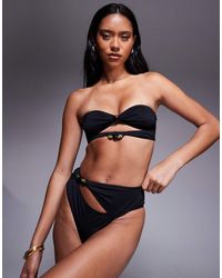 ASOS - Tara- Hoogopgesneden Bikinibroekje Met Hoge Taille - Lyst