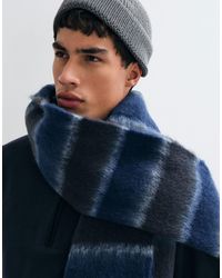 ASOS - Écharpe brossée à rayures e - Lyst