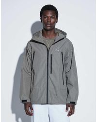 Obey - Checked Zip Through Hooded Jacket - Lyst