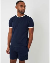 Threadbare - Contrast Binding Short Lounge Set - Lyst