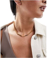 ASOS - Necklace With Mixed Bar And Link Design - Lyst