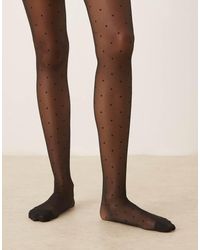 JJXX - Sheer Tights With Polka Dots - Lyst