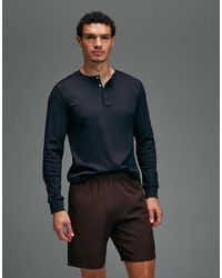 4505 - Slim Fit Quick Dry Engineered Rib Long Sleeve Henley - Lyst