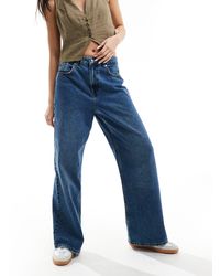 ONLY - Maisie - jeans ampi a vita bassa lavaggio vintage medio - Lyst