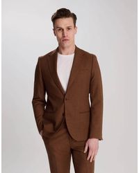 Harry Brown - Sandro Slim Fit Linen Look Suit Jacket - Lyst