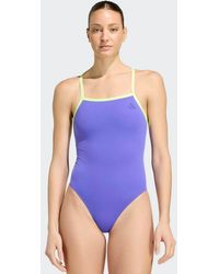 adidas Originals - Thin Straps V-back Swimsuit - Lyst