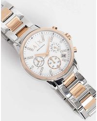 ARMANI EXCHANGE - Mix Metal Bracelet Watch Ax4331 - Lyst