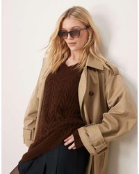 ASOS - Occhiali Da Sole Cat-Eye Con Montatura Sottile Tartarugata - Lyst