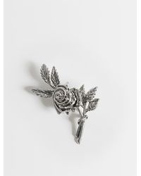 ASOS - 3d Rose And Leaf Brooch - Lyst