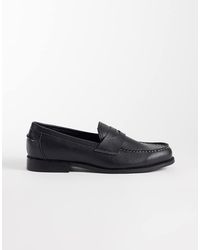 ASOS - Penny Loafers With Snaffle And Contrast Stitching - Lyst