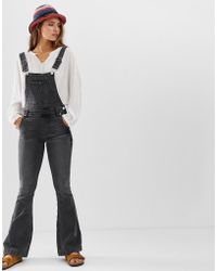 Free People Carly - Salopette a zampa - Nero