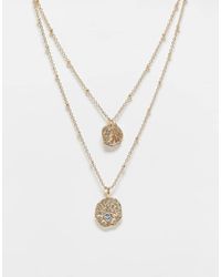 ASOS - Collana Multifilo A Catenina Dorata Con Ciondoli A Forma Di Corpi Celesti - Lyst