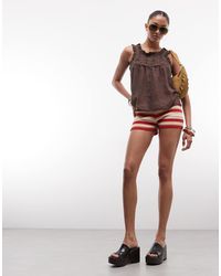 Noisy May - Frill Sleeve Button Through Top - Lyst