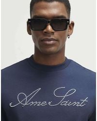 River Island - Cotton Ame Saint Beaded T-Shirt - Lyst
