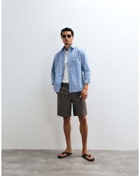 Mango - Pin Stripe Tailored Shorts - Lyst