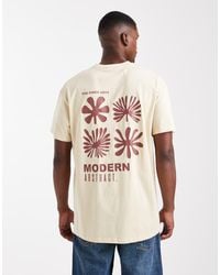 Threadbare - T-Shirt Van Katoen Met Print Op De Achterkant - Lyst
