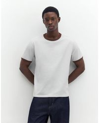 Pull&Bear - Contrast Trim T-shirt - Lyst