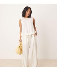 Nobody's Child Petite - Shona Straight Leg Trousers Co-ord - Lyst