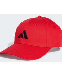 adidas Originals - Cappellino Da Baseball Rubino Con Logo Nero - Lyst
