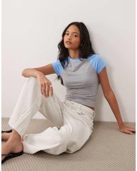 ASOS - Baby Raglan Short Sleeve T-shirt - Lyst