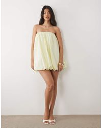 ASOS - Structured Bandeau Bubble Mini Dress - Lyst