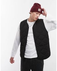 TOPMAN - Quilted Gilet - Lyst