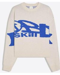 Bershka - Graphic Jacquard Jumper - Lyst