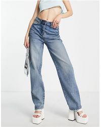 Collusion Plus – weite jeans-latzhose im stil der 90er-jahre in Blau | Lyst  DE