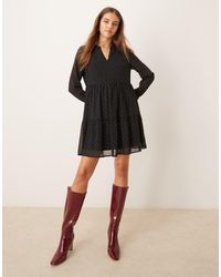 Jdy - Stud Details Long Sleeve Mini Dress - Lyst