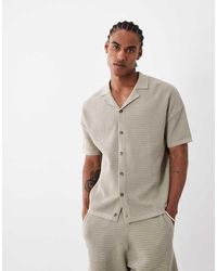 ASOS - Relaxed Knitted Co-ord Revere Polo Shirt - Lyst