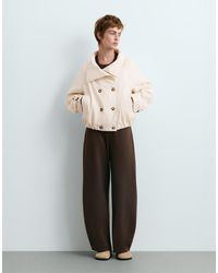 Oysho - High-Waisted Neoprene-Effect Cocoon Trousers - Lyst