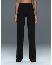 Oysho - High-Rise Comfortlux Straight-Leg Trousers - Lyst