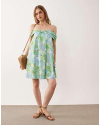 ASOS - Off-shoulder Bandeau Mini Dress - Lyst