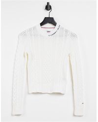 black tommy hilfiger jumper womens
