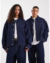 Collusion - Circular Design Collection Boxy Denim Jacket - Lyst