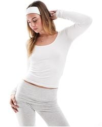 Cotton On - Top à manches longues et encolure dégagée - Lyst