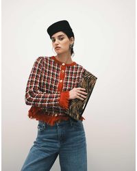 ASOS - Knitted Tweed Cardigan Co-Ord - Lyst