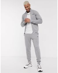 ea7 tracksuit bottoms grey