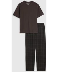 River Island - Check Loungewear Set - Lyst
