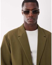 ASOS - Ribbed Texture Boxy Suit Jacket - Lyst