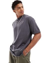 ASOS - Heavyweight Oversized Fit T-shirt With Roll Sleeve - Lyst