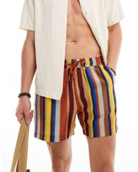 ASOS - – weite shorts mit kürzerer länge mit en streifen - Lyst