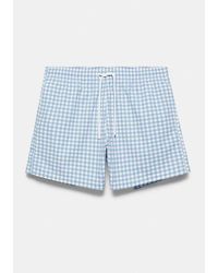 Pull&Bear - Gingham Check Swimsuit - Lyst